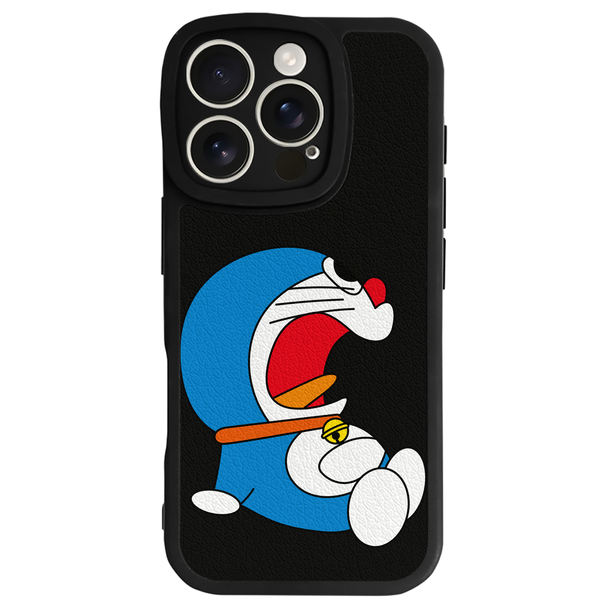 （画像用） ドラえもん Doraemon 【iPhone 16シリーズ対応】シリコンスマホケース（レザー調） 材質：シリコン